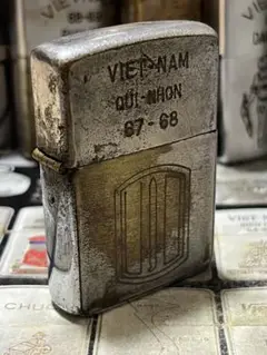 【ベトナムZIPPO】本物 1967年製ベトナムジッポー「第193歩兵旅団」