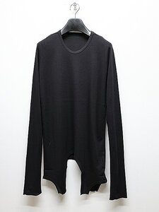 SALE30%OFF/JULIUS・ユリウス/LYOCELL/COTTON RIB CUT & SEWN6/BLACK・1