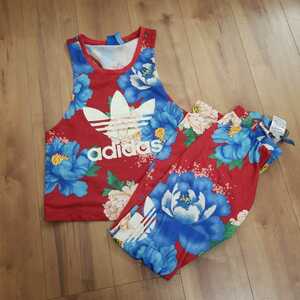 adidas Originals The Farm レギンス　ダンス ヨガ 花柄　S　Mサイズ　セットアップ　上下セット レア