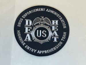 ★DEA アメリカ合衆国司法省 麻薬取締局 HEAT ハイリスクエントリーアプリヘンションチーム パッチ( 新品・未使用 ) ★