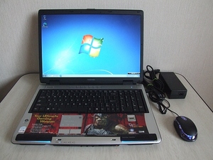 ☆ 東芝　Satellite P105-S9337 Core2 Duo T7200 2.00HHz/3GB/500GB/17型/Windows7（難あり）☆a326