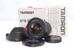 TAMRON タムロン 19-35mm F3.5-4.5 A10 キヤノン EFマウント 元箱 純正レンズフード付き　　2406005Y