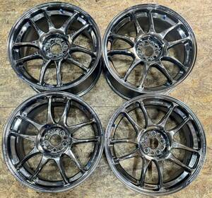 【希少！】WORK CR KAI 18インチ 7.5J ＋48 PCD100 5穴 ワーク エモーション メッキ プリウス 86 ZN6 BRZ カローラスポーツ レガシィ