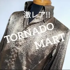 cg20 TORNADO MART 長袖シャツ 金 豹柄 メンズSサイズ相当