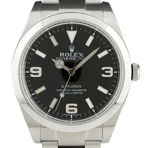 ロレックス ROLEX エクスプローラー1 214270 腕時計 SS ブラック 自動巻き ブラック メンズ 【中古】