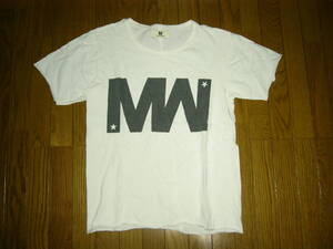 M エム × wjk カットソー XS 白 ダブルジェイケイ Tシャツ MW ロゴ LOGO / M THANK YOU FRIENDS