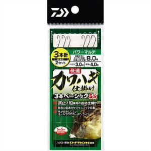 【35Cpost】ダイワ 快適カワハギ仕掛け3本ベーシック SS パワーマルチ 10.0(da-295829)