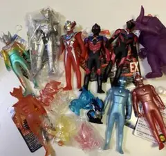 新品 レア ウルトラマン ソフビ 指人形 15点セット