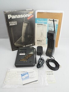 M5N240910　Panasonic コードレステレホン Panahop 53 ハウスタイプ VE-W53 K/ブラック 現状品/通電OK