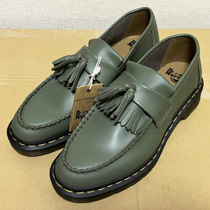 UK9 US10 新品 Dr.Martens ドクターマーチン タッセルローファー ADRIAN エイドリアン 海外限定モデル レアカラー グリーン オリーブ 28cm