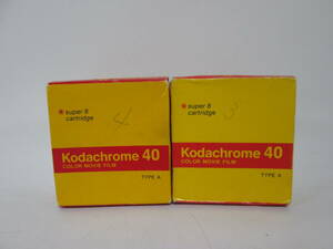 【0604n S10841】Kodak SUPER8 Kodachrome40 コダック カラームービーフィルム 2個 TYPE A