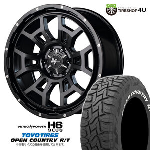 4本セット ナイトロパワーH6スラッグ 20x8.5J 6/139.7 +20 SGB TOYO トーヨー オープンカントリー R/T 275/55R20 WL FJクルーザー