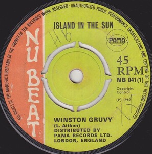 ★☆ ISLAND IN THE SUN / WINSTON GROOVY (NU BEAT) ☆★