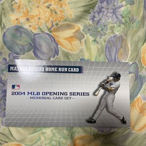 松井秀喜ホームランカード　2004MLB OPENING SERIES 〜MEMORIAL CARD SET〜55MATSUI HIDEKI HOMERUN CARD