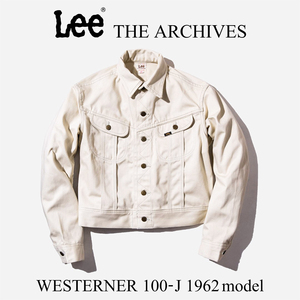 新品 44 Lee ARCHIVES WESTERNER 100-J 1962MODEL RIGID リー アーカイブス ウエスターナー コットンサテン ジャケット 未洗い リジッド