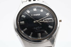 稼働品 シチズン ラウンド デイデイト 4-720181 T 自動巻き メンズ 腕時計 CITIZEN