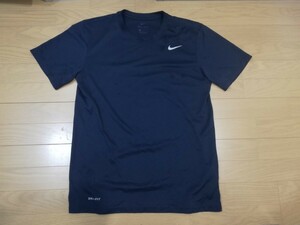 ”NIKEナイキRUNNIG『DRI -FIT フィジカル Tシャツ(半袖)』◆Ｌサイズ　ネイビーブルー