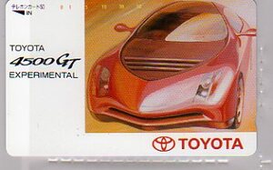 テレカ☆TOYOTA4500GT・EXPERIMENTAL／トヨタ☆