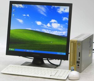 東芝 EQUIUM S6300 PES6320ENYY29 ■ 17インチ 液晶セット ■ Core2Duo-4400/CDROM/コンパクト/希少OS/動作確認済/WindowsXP デスクトップ
