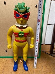 「月の化身レインボーマン・ダッシュ１/米澤玩具70年代H:約38cm ★Moon Man from Rainbowman Dash1」 昭和レトロ 当時物　ソフビ