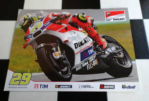 【Moto GP】2015 ドゥカティ デスモセディチGP15 アンドレア・イアンノーネ ポスター(非売品）) ＃29 Ducati Desmosedici Andrea Iannone