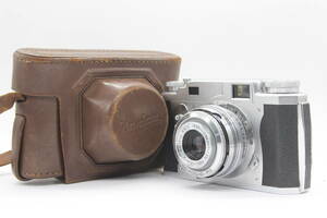 【返品保証】 コニカ KONICA II B-m Hexar 45mm F3.5 ケース付き レンジファインダー カメラ s3896