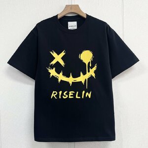 個性ヨーロッパ製※定価2万◆ブルガリア発※RISELIN 半袖Tシャツ コットン100％ 通気性 吸汗 快適 スウェット カジュアル シンプル 通学L