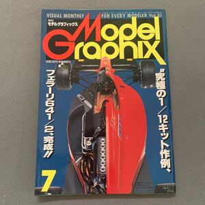 月刊モデルグラフィックス★1991年7月号★vol.81★スポーツカー★フェラーリ★ガンダム★設定資料館★重戦機エルガイム★プラモデル★模型