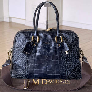 【美品・定価253,000円】J&M Davidson Charles ネイビー