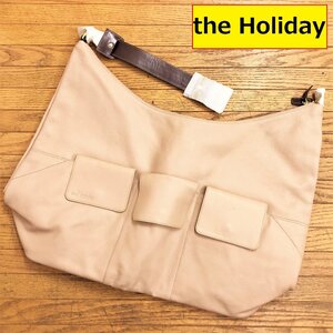 the holiday/ホリデーバッグ/マザーズバッグ/トート/革製/未使用/大容量/肩掛け/ピンク系/レディース/トラベル/旅行/ホリデー