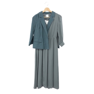 未使用品◆AMERI VINTAGE アメリヴィンテージ TRINITY JKT DRESS ワンピース サイズ:S◆ ブルー レディース 定価23320円 トップス