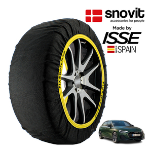 snovit正規品 ISSE製造 アウディ A3 スポーツバック 30TFSI アドバンスド 3AA-GYDXD 225/45R17 17インチ フロント スノーソックス チェーン