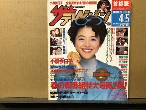 ザ・テレビジョン　1991年4/5・13号 田村正和・吉田栄作・小泉今日子・三上博史・松雪泰子・とんねるず・宮沢りえ・野村宏伸・ウンナン・