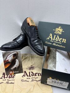 ALDEN オールデン　2211 ブラック コードバン ビジネスシューズ　8.5D シューズキーパー付　メンズシューズ