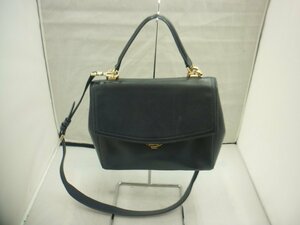 【MICHAEL　KORS】マイケルコース　2WAYバッグ　ブラックネイビー　レザー　SY02-DF0