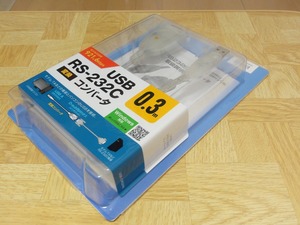 ★ほぼ未使用★サンワサプライ USB-RS232Cコンバーターケーブル D-sub9pin-USB変換 0.3m 最大921.6Kbps高速転送 USB-CVRS9HN 送料230円