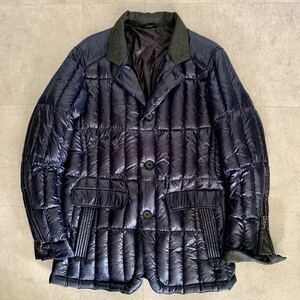 ●美品【軽量・防寒】JOSEPH HOMME ジョセフオム ライトダウンジャケット/ダウン90％/メンズ/サイズ48(M～L程度)/ネイビー系