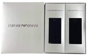 未使用 ギフト エンポリオ アルマーニ ソックス　紳士 靴下 メンズ 2足セット EMPORIO ARMANI 【中古】