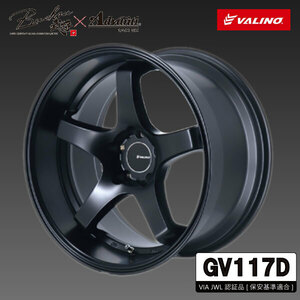 GV117D　18×9.5J　＋12　マットブラック　2本　　114.3/5H　 VALINO ヴァリノ　Advanti