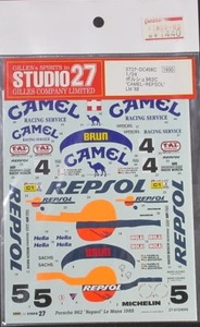 未使用品 ★ STUDIO 27　1/24　PORSCHE 962C ” CAMEL / REPSOL ” LM