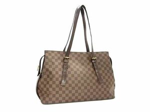 1円 LOUIS VUITTON ルイヴィトン N51119 ダミエ チェルシー トート ショルダーバッグ 肩掛け レディース ブラウン系 FA8177