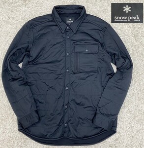 【定価20,000円★】Sサイズ snowpeak 中綿入りシャツジャケット/黒◆Flexible Insulated Shirt☆スノーピーク (11)