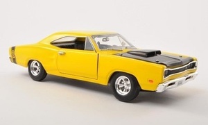 1/24 ダッジ コロネット スーパー ビー 黄色 イエロー Dodge Coronet Super Bee yellow black 1969 1:24 Motormax 梱包サイズ80