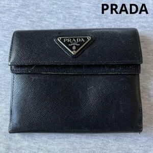 PRADA(プラダ) 二つ折り財布 ブラック