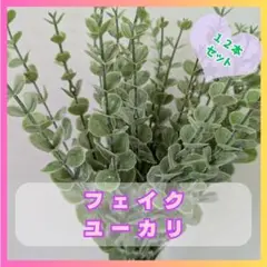 フェイクグリーン　ユーカリ　花束　946　12本セット　インテリア　資材　カフェ