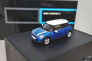 ミニクーパーS 1/43 ミニカー MINI COOPER S　ブルー