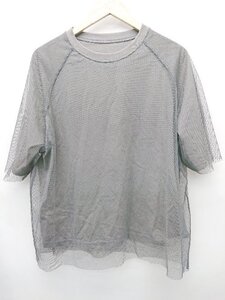 ◇ ⊂ ITEMS URBAN RESEARCH アイテムズ アーバン チュール 半袖 Ｔシャツ カットソー サイズF グレー レディース P