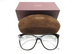 HH美品 【TOM FORD トムフォード】 度入り メガネ サングラス アイウェア (メンズ) 55□17 145 ブラック 黒 TF713-D 伊製 ■7ME6843■