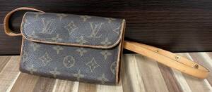 【送料無料】 LOUIS VUITTON ルイ ヴィトン　LV フロランティーヌ　モノグラム　ポシェット ウエスト ポーチ　ベルト　美品