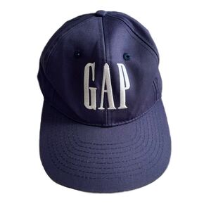 90s Old Gap オールド ギャップ ロゴ スナップバック キャップ 茄子紺 フェード ヴィンテージ ビンテージ つば裏緑 つば裏グリーン USA製